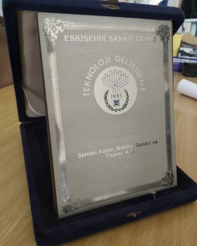 Şahlan Kabin Receives Technology Development Award from Eskişehir Chamber of Industry